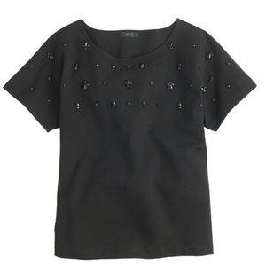 J Crew Jeweled Top